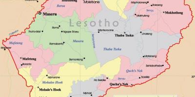 Kartan i Lesotho